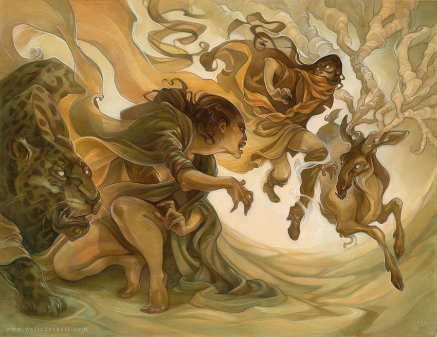 Fantasy illustration by Wylie Beckert: Cold Wind