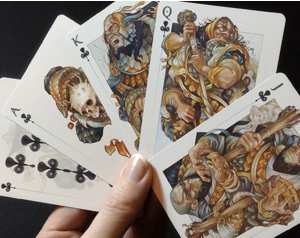 The Wicked Kingdom deck: Illustrated Playing Cards. art by Wylie Beckert