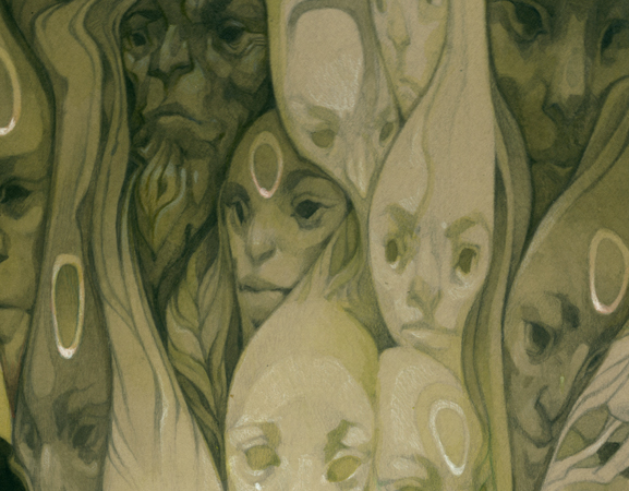 Detail of The Taking Tree, art by Wylie Beckert