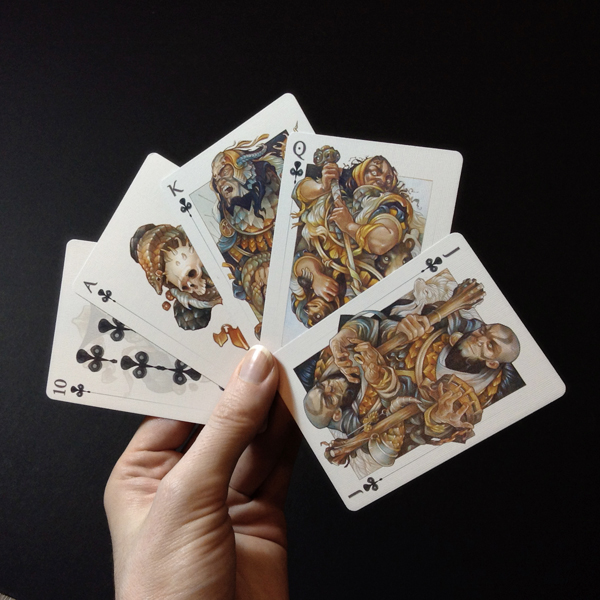 The Wicked Kingdom deck: Illustrated Playing Cards. art by Wylie Beckert